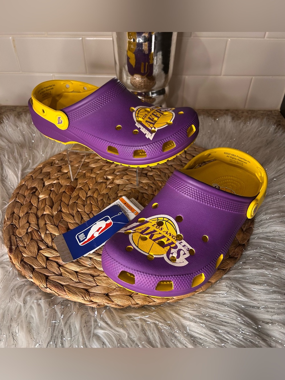 Crocs Official NBA Clogs Los Angeles Lakers Women’s Size 8 New